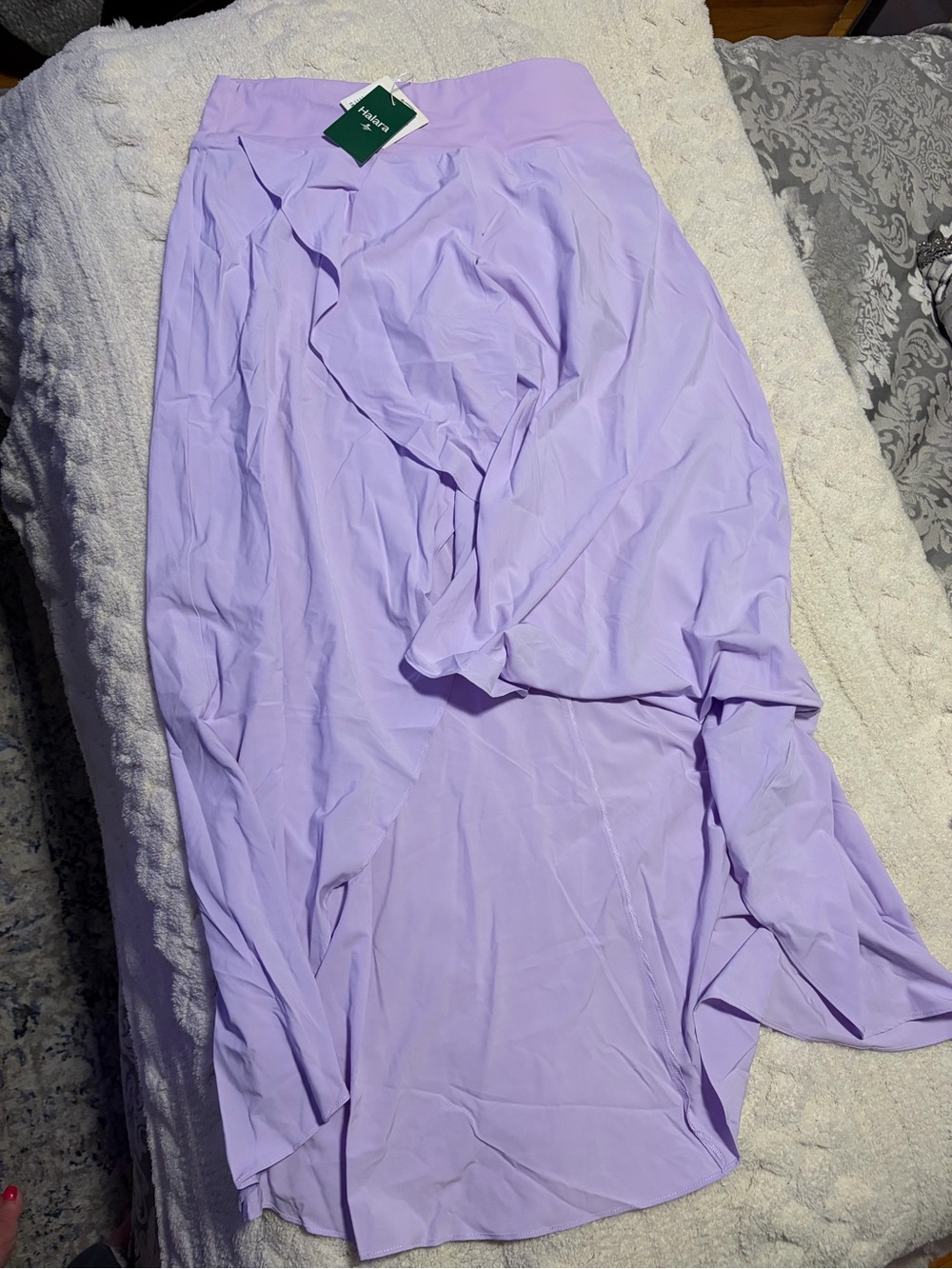 HALARA Lilac High-Low Ruffle Skirt - Picture 7 of 8